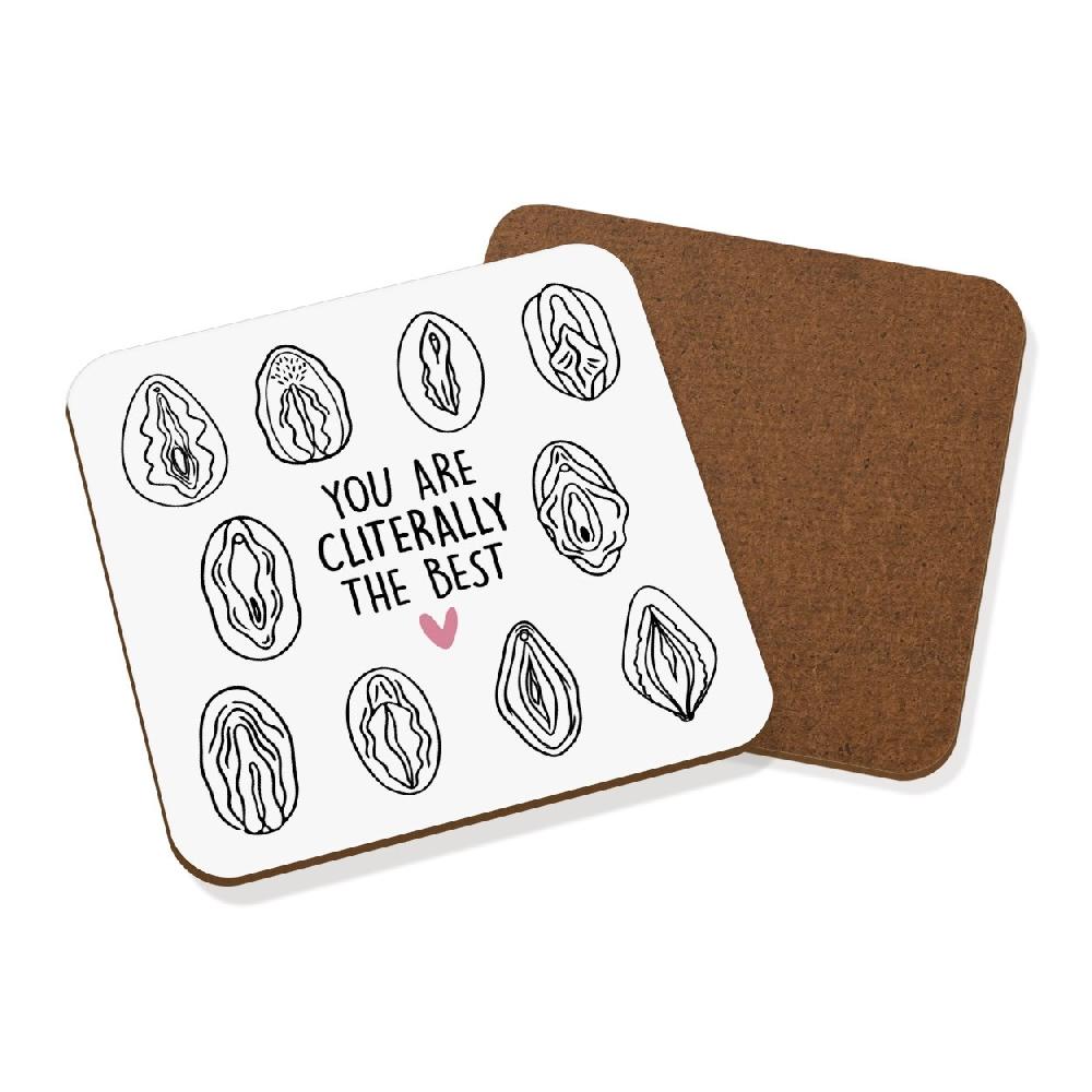 gift base You Are Cliterally The Best Coaster Drinks Mat Funny Rude Joke Lesbian LGBT Literally Pun Awesome Friend gift base You Are Cliterally The Best Coaster Drinks Mat Funny Rude Joke Lesbian LGBT Literally Pun Awesome Friend