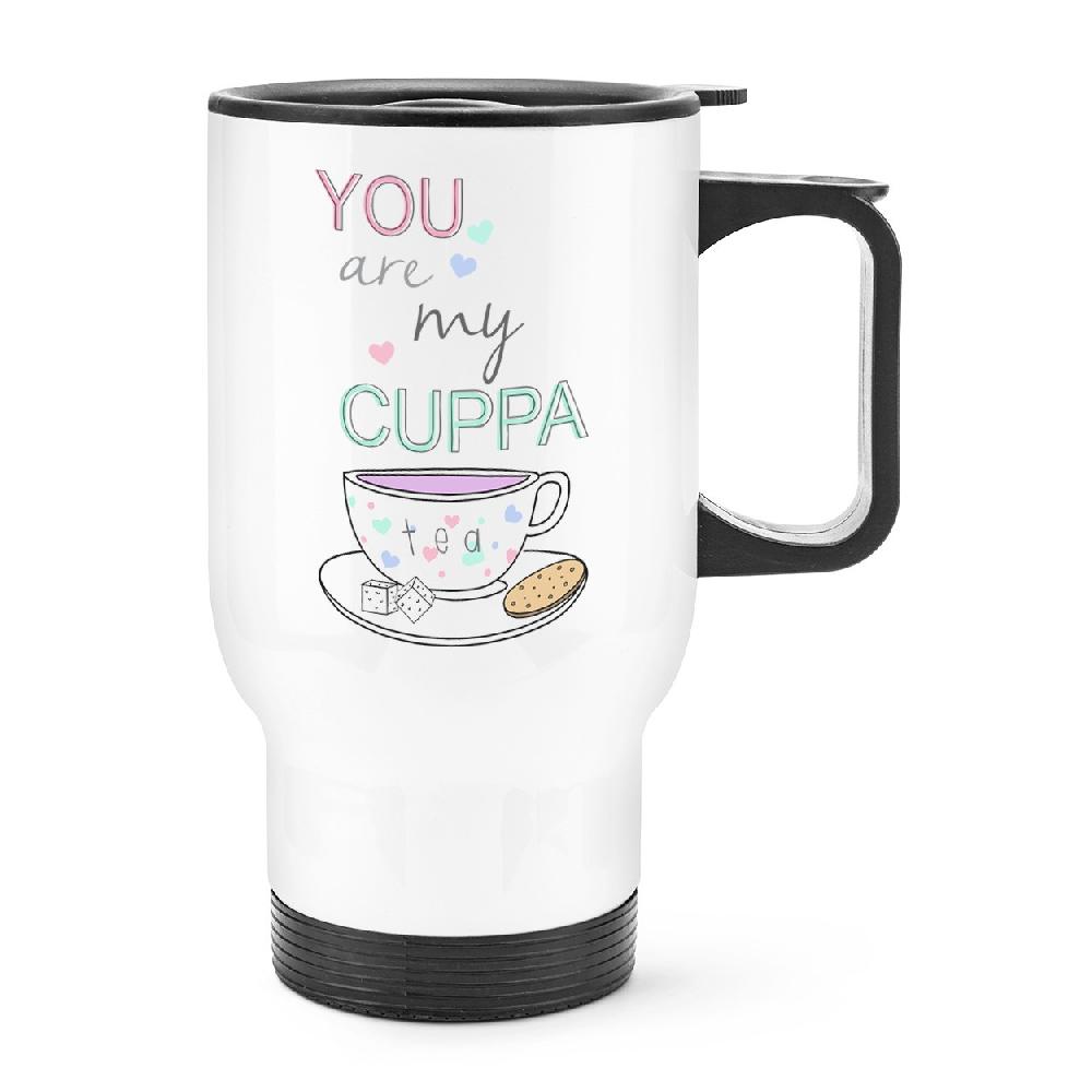 gift base You Are My Cuppa Tea Quote Travel Mug Cup With Handle
