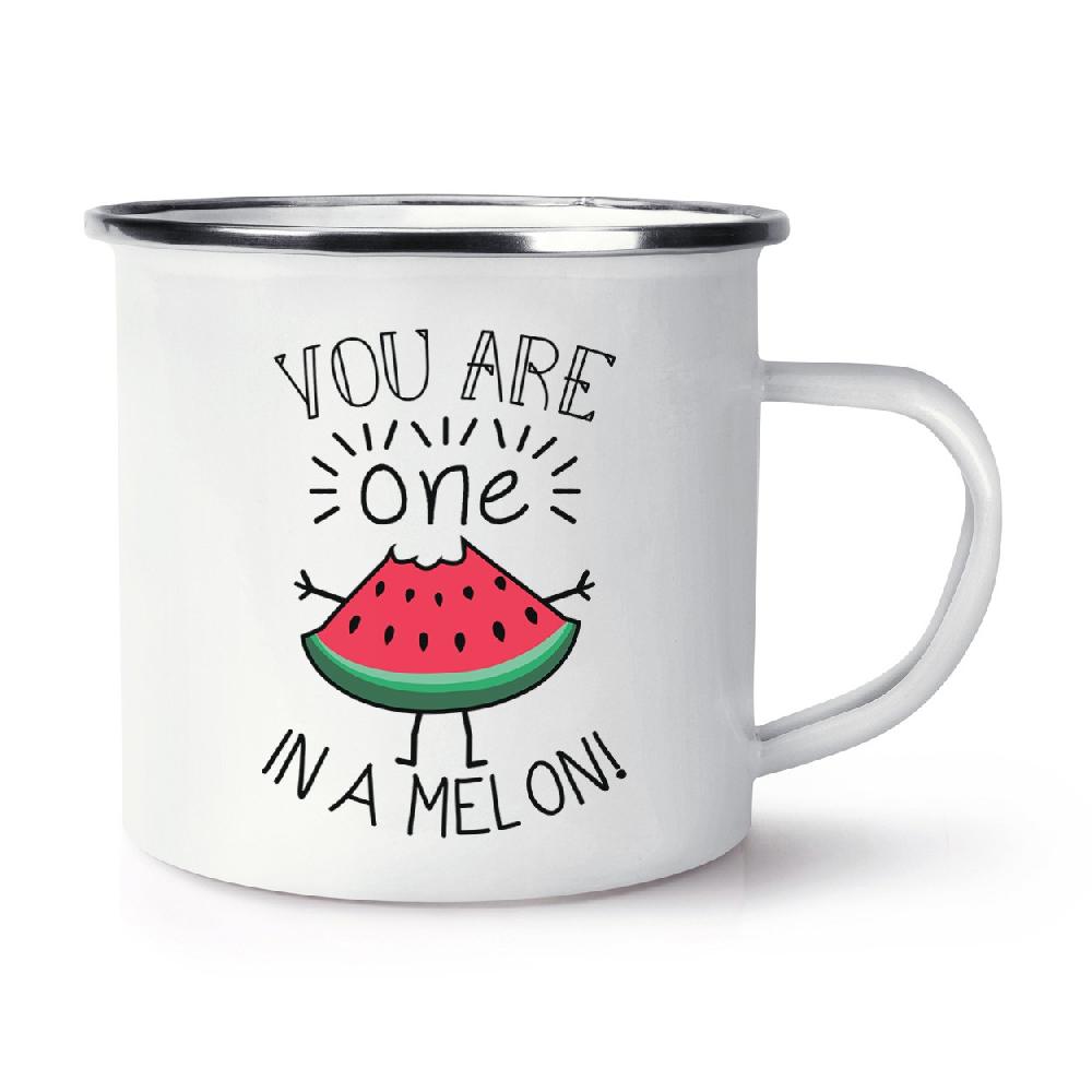 gift base You Are One In A Melon Retro Enamel Mug Cup