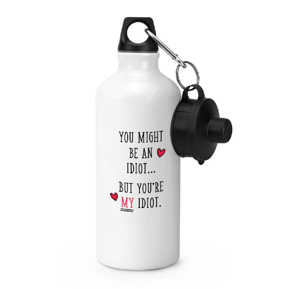 gift base You Might Be An Idiot But You're My Idiot Sports Bottle