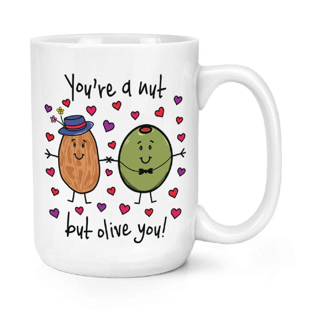 gift base You're A Nut But Olive You 15oz Large Mug Cup