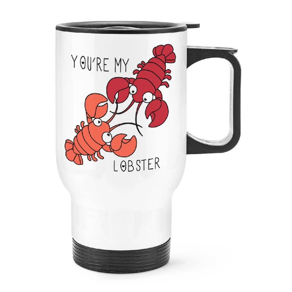 gift base You're My Lobster Quote Travel Mug Cup With Handle