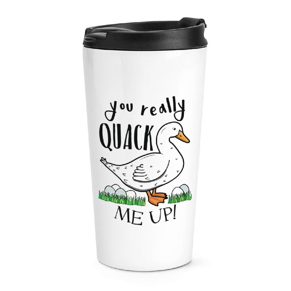 gift base You Really Quack Me Up Duck Travel Mug Cup