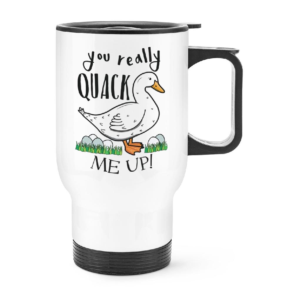 gift base You Really Quack Me Up Travel Mug Cup With Handle