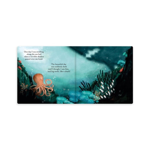 Gift Base Jellycat Odell The Fearless Octopus Book