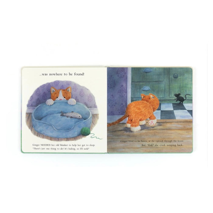 Gift Base Jellycat Ginger The Courageous Kitten Book