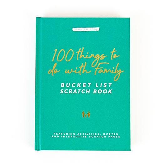 Gift Republic 100 Things To Do With Family Bucket List Scratch Book