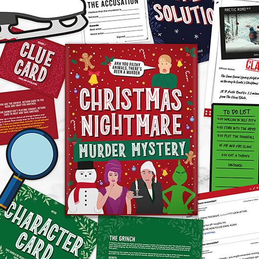 gift republic Christmas Nightmare Murder Mystery Game