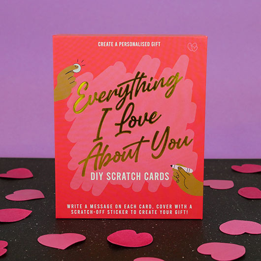 Gift Republic Everything I Love About You DIY Scratch Cards
