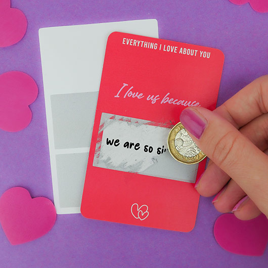 Gift Republic Everything I Love About You DIY Scratch Cards