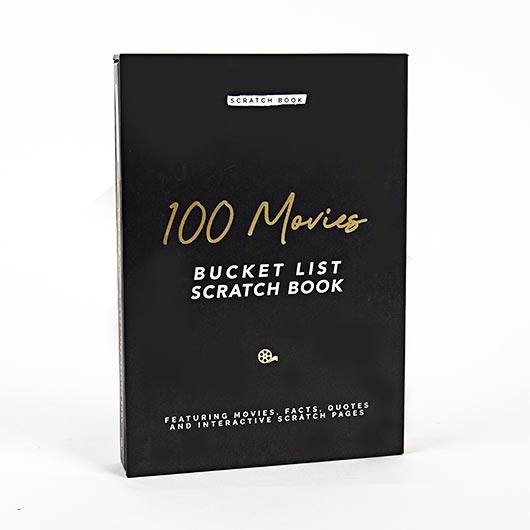 Gift Republic 100 Movies Bucket List Scratch Book