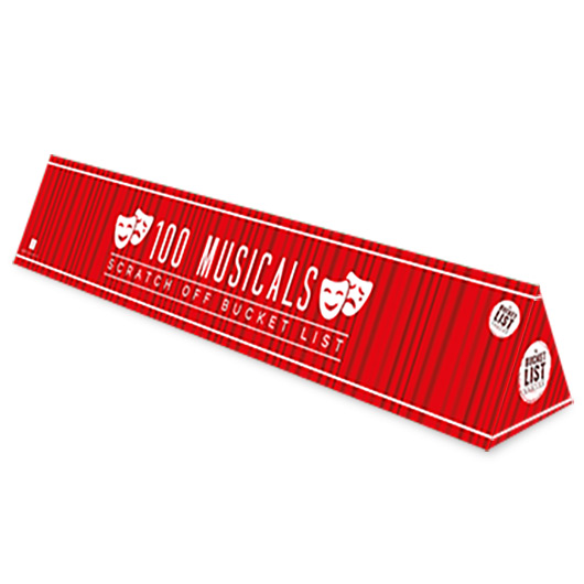 Gift Republic 100 Musicals Scratch Off Poster