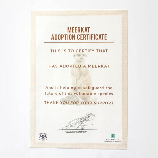 Gift Republic Adopt A Meerkat