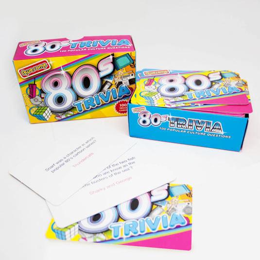Gift Republic Awesome 80s Trivia Cards