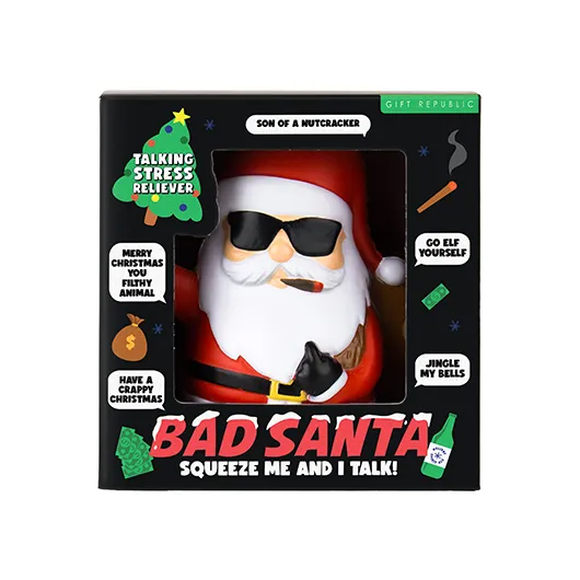 Gift Republic Bad Santa – Talking Stress Reliever