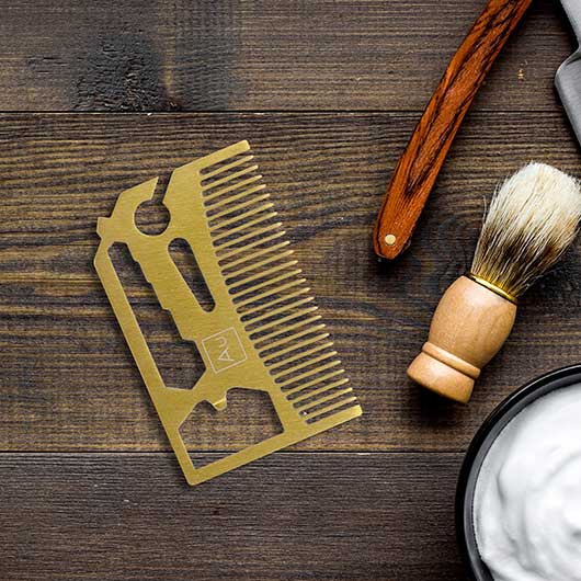 gift republic Beard Comb Multitool