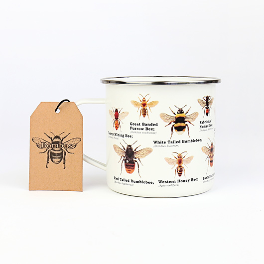 Gift Republic Bee Enamel Mug