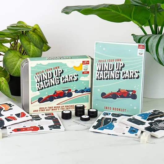 Gift Republic Build Your Own Wind Up Race Cars