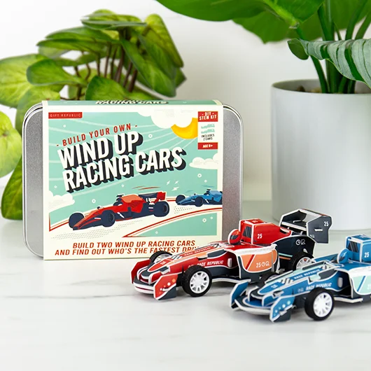 gift republic Build Your Own Wind Up Race Cars
