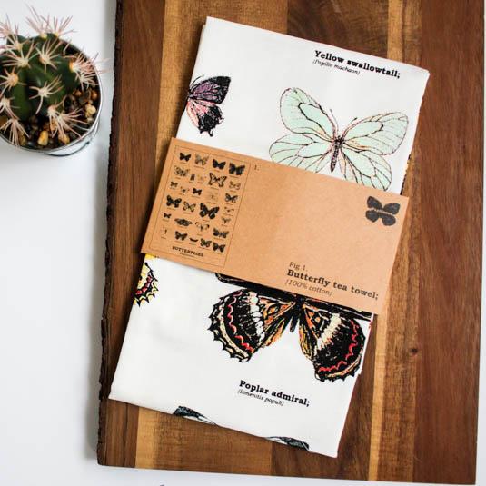 Gift Republic Butterfly Tea Towel
