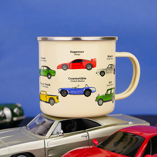 gift republic Car Enamel Mug