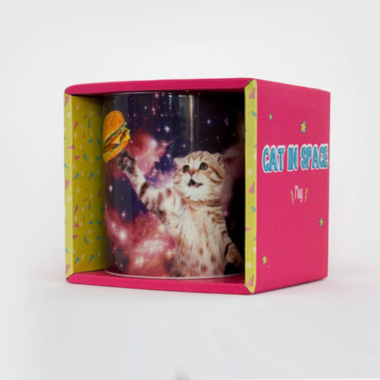 Gift Republic Cat In Space Mug