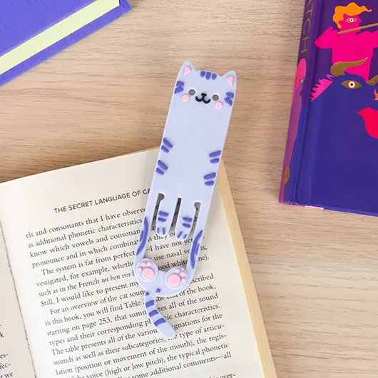 gift republic Cat Reading Light & Bookmark