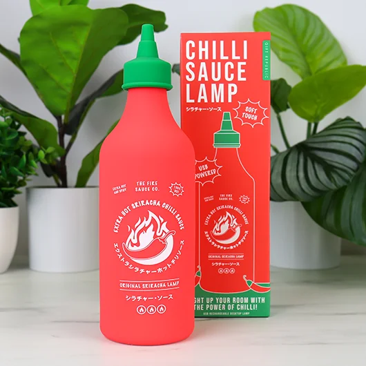 Gift Republic Chilli Sauce Bottle Squeezy Lamp