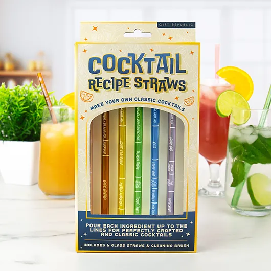 Gift Republic Cocktail Recipe Straws