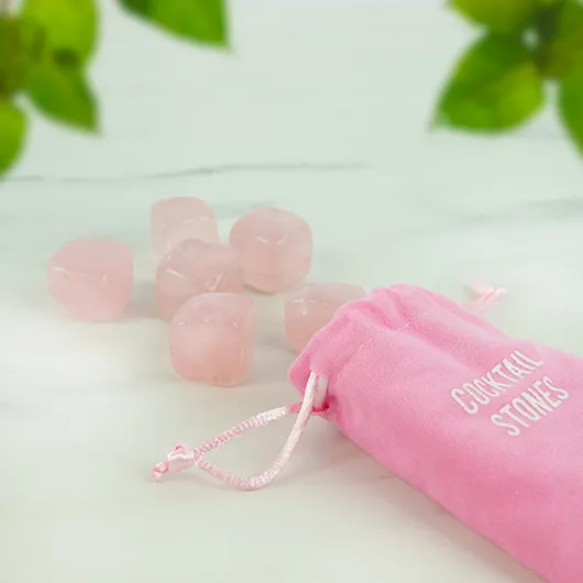 Gift Republic Cocktail Stones – Rose Quartz