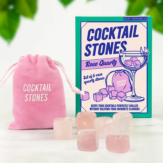 gift republic Cocktail Stones – Rose Quartz