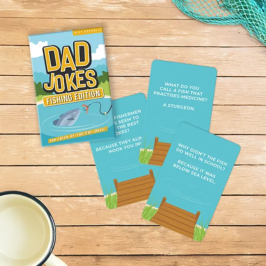 gift republic Dad Jokes: Fishing Edition