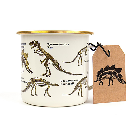 Gift Republic Dinosaur Enamel Mug