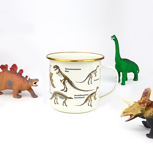 gift republic Dinosaur Enamel Mug