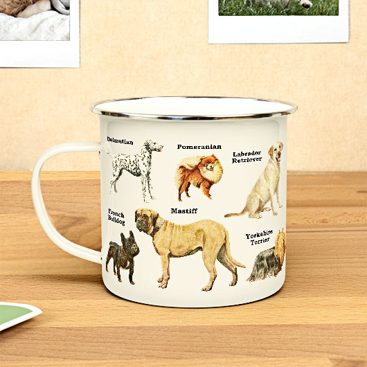 gift republic Dogs Enamel Mug