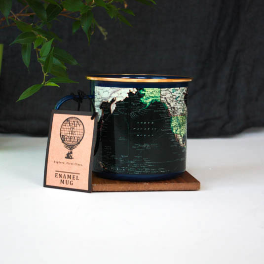 Gift Republic Enamel Mug - Blue