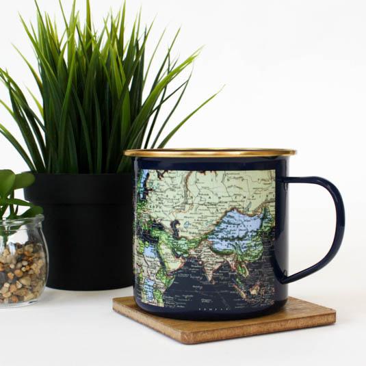 gift republic Enamel Mug - Blue