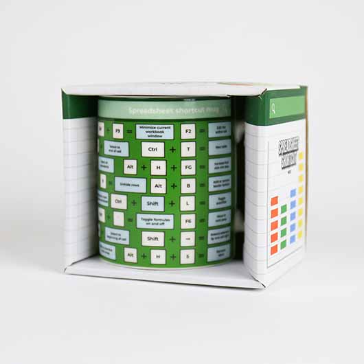 Gift Republic Excel Spreadsheet Shortcut Mug