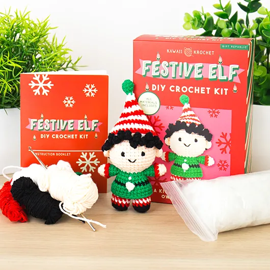 Gift Republic Festive Elf – DIY Crochet Kit