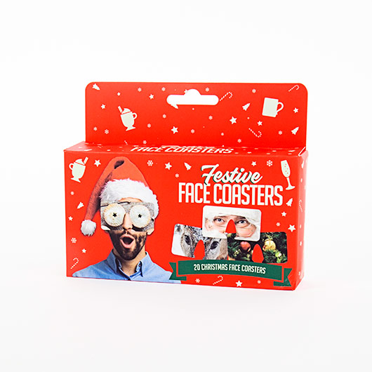 Gift Republic Festive Face Coaster