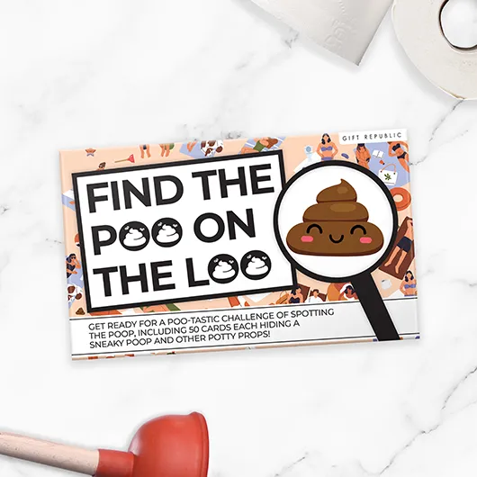 Gift Republic Find The Poo On The Loo Cards