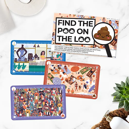 gift republic Find the Poo on the Loo Cards