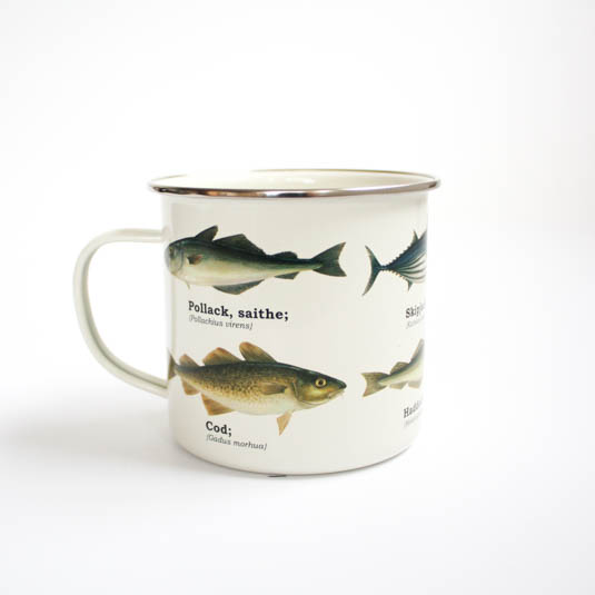 gift republic Fish Enamel Mug