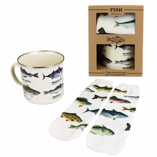 Gift Republic Fish Mug & Socks