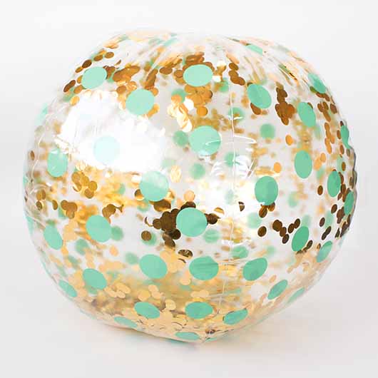 gift republic Giant Inflatable Glitter Beach Ball