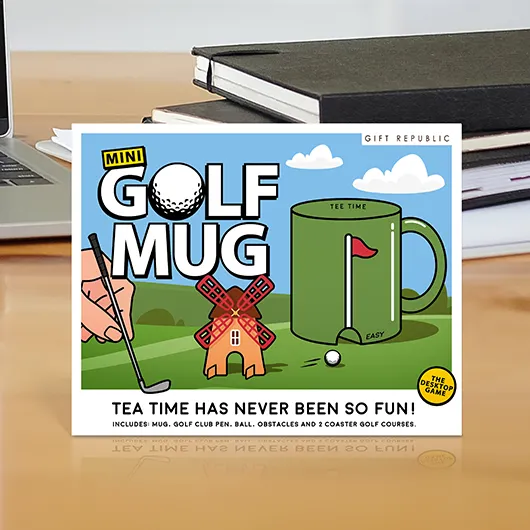 Gift Republic Golf Mug And Coasters Kit