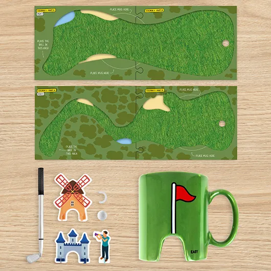 Gift Republic Golf Mug And Coasters Kit