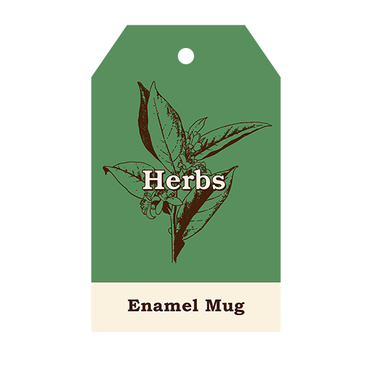 Gift Republic Herbs Enamel Mug