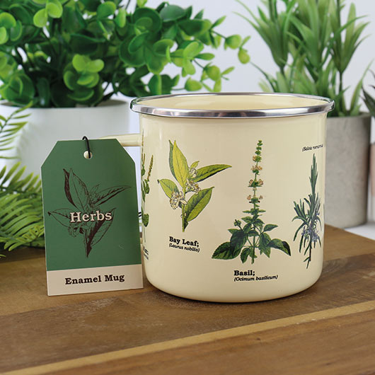 Gift Republic Herbs Enamel Mug