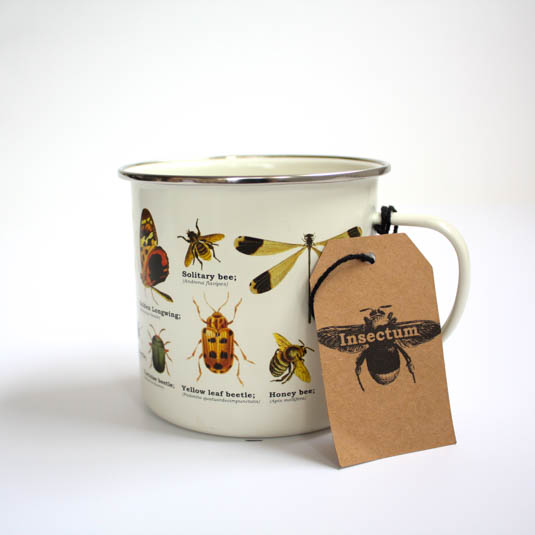 Gift Republic Insects Enamel Mug